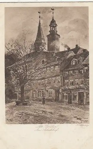 Alt-Goslar, Harz, Am Schuhhof ngl G2161