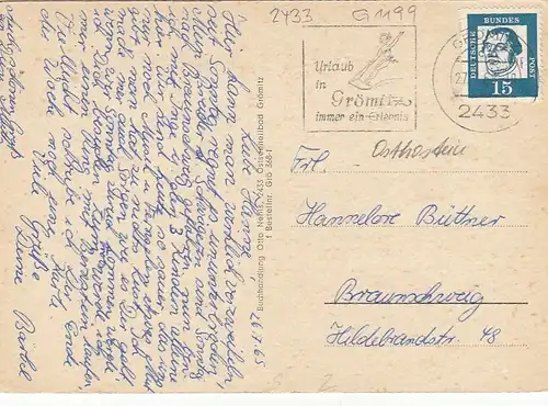 Ostseeheilbad Grömitz in Holst., Mehrbildkarte gl1965 G1199