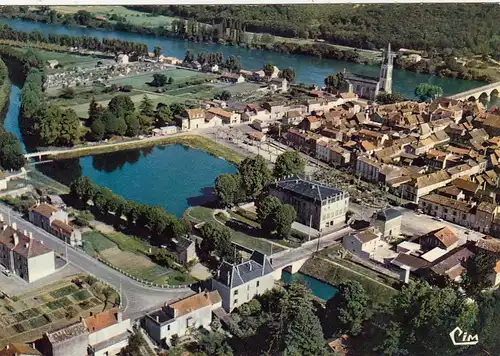 Lalinde (Dordogne), Vue générale aérienne ngl G4720