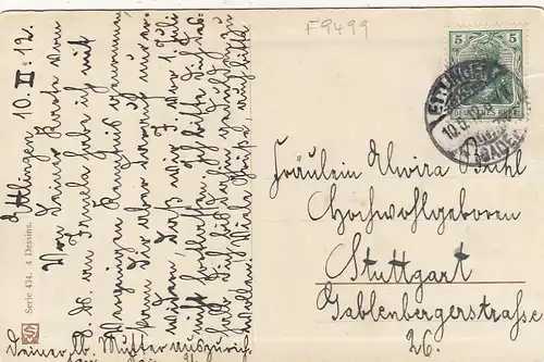 Tiere: Hasenjagd gl1912 F9499