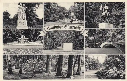 Hannover-Eilenriede, Mehrbildkarte gl1955 G2942