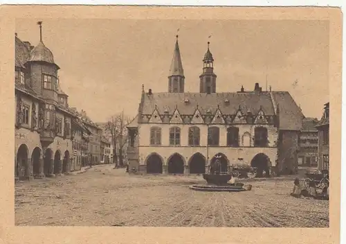 Goslar, Harz, Rathausplatz mit Rathaus und Kaiserworth ngl G2192