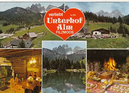 Filzmoos, Salzburg, Unterhof Alm, Mehrbildkarte gl1984 G4966