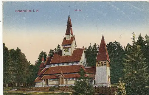 Hahnenklee, Oberharz,Kirche gl1921 G2214