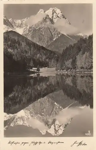 Riessersee gegen Zugspitze und Waxenstein ngl G1250