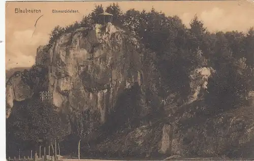 Blaubeuren, Biamarckfelsen gl1922 F9576