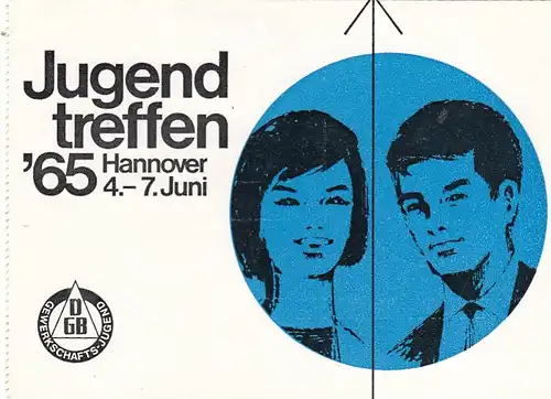 Hannover, Jugendtreffen 1965, Sonderstempel ngl G3040