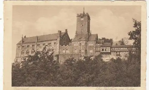 Eisenach, Die Wartburg von Osten ngl F9602