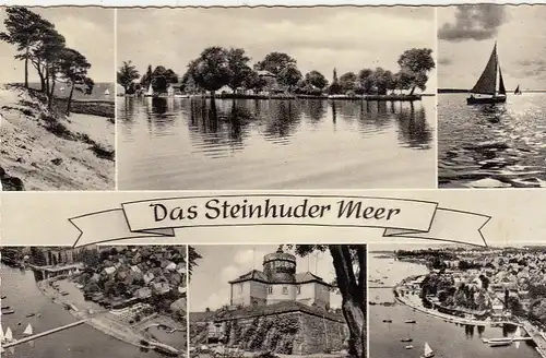Steinhuder Meer, Mehrbildkarte gl1960 G3084