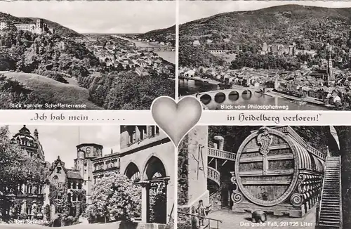 Ich hab mein Herz in Heidelberg verloren ... Mehrbildkarte ngl F9620