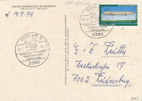 Hahnenklee-Bockswiese, Oberharz, Historie gl1978 G2312