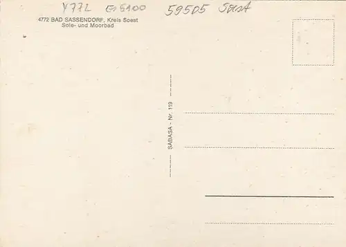Bad Sassendorf, Kreis Soest, Mehrbildkarte ngl G5100