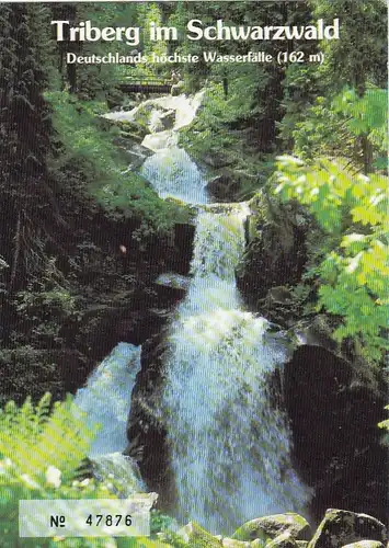 Triberg, Schwarzwald, Deutschlands höchste Wasserfälle ngl G0502