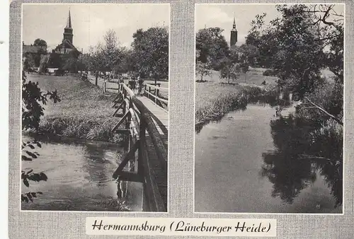 Hermannsburg (Lüneburger Heide), Mehrbildkarte gl1965? G3205