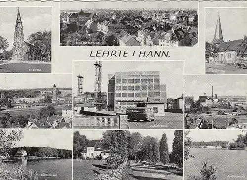 Lehrte i. Hann., Mehrbildkarte gl1965? G3215
