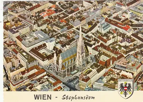 Wien, Stephansdom mit Stadtkern, Luftbild ngl G4981