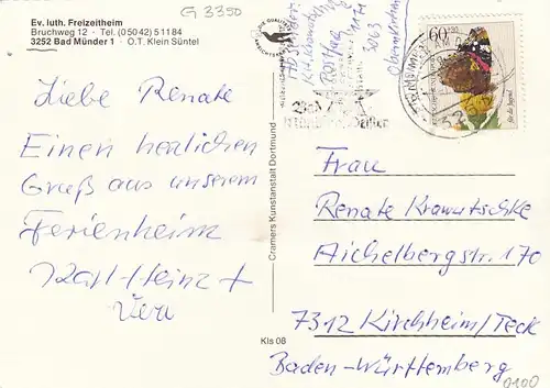 Bad Münder/Deister, OT Klein Süntel, Ev.-Luth.Freizeitheim glum 1950? G3350