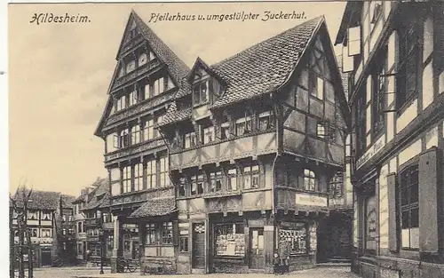 Hildesheim, Pfeilerhaus u. umgestülpter Zuckerhut gl1934 G3259