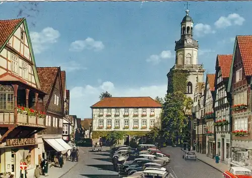 Rinteln (Weser), Marktplatz mit Kirche gl1961? G3387