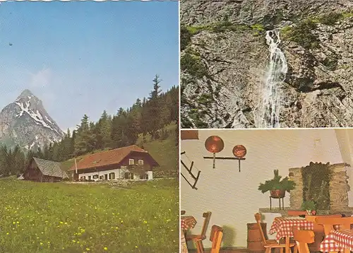 Zederhaus, Salzburg, Gasthaus Schliereralm mit Riedingspitze, Mehrbildkarte ngl G5019