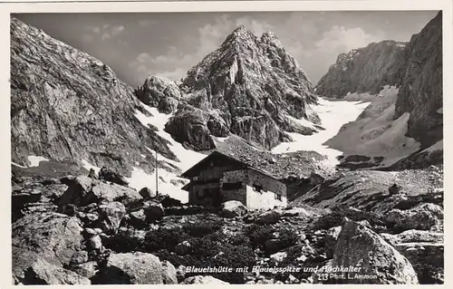 Blaueishütte mit Blaueisspitze und Hochkalter ngl F9841