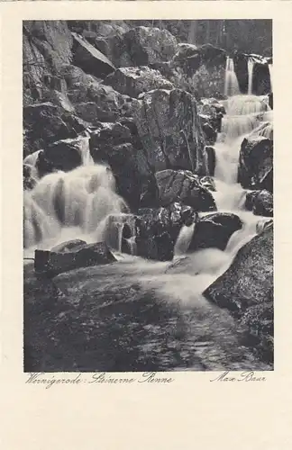 Wernigerode, Steinerne Renne, Wasserfall ngl F9851
