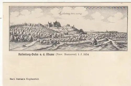 Katlenburg-Duhm a.d.Dhume i.J.1654 ngl G2501