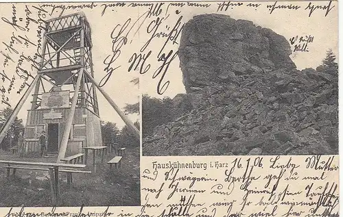 Hauskühnenburg i.Harz, Mehrbildkarte gl1906 G2517