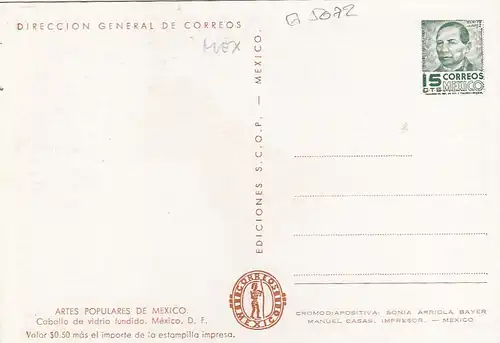 Mexico, Caballo de vidrio fundido, México, D.F. ngl G5072