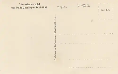 Überlingen am Bodensee, Schwedenfestspiel 1934 ngl F9856