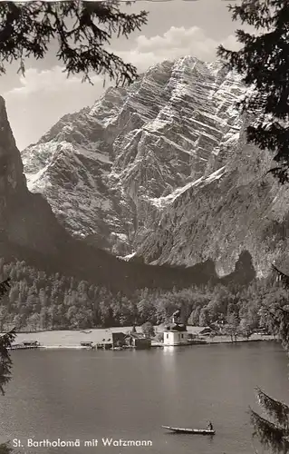 St. Bartholomä am Königssee mit Watzmann ngl F9900