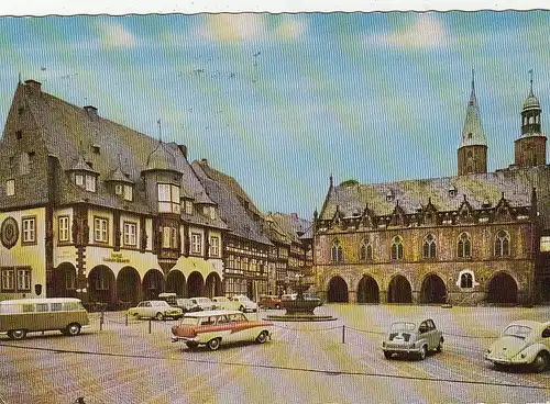 Goslar im Harz, Marktplatz gl1971 G2054
