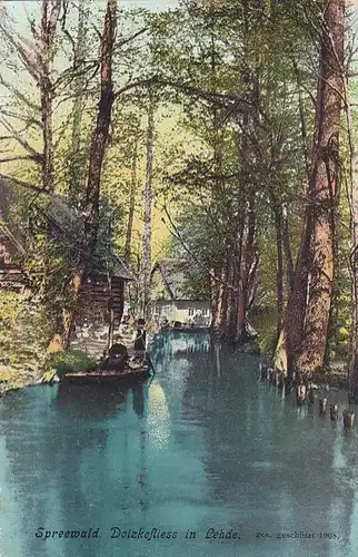 Spreewald, Dorfstraße in Lehde ngl G3501