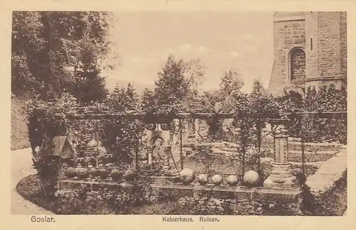 Goslar, Harz, Kaiserhaus, Ruinen ngl G2073