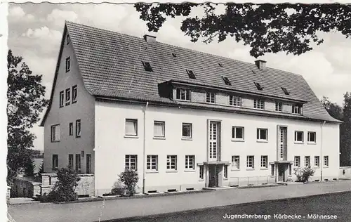 Körbecke Kr. Soest am Möhnesee, Jugendherberge glum 1960? G5347