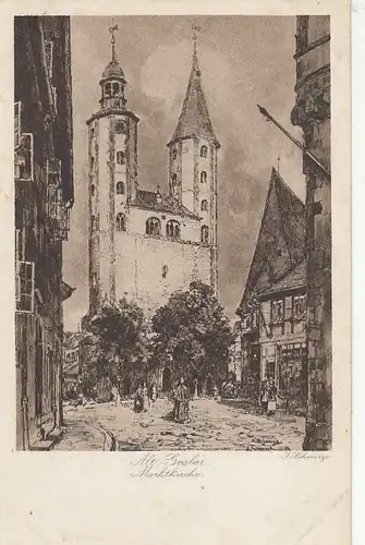 Alt-Goslar, Harz, Marktkirche ngl G2095
