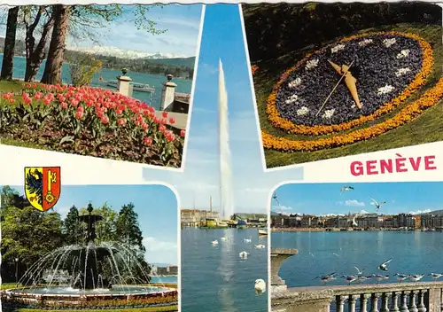 Genève / Genf - Mehrbildkarte gl1961 G1610