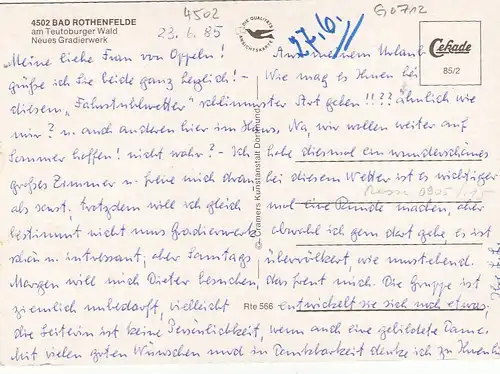 Bad Rothenfelde, Teutoburger Wald, neues Gradierwerk gl1974 G0712