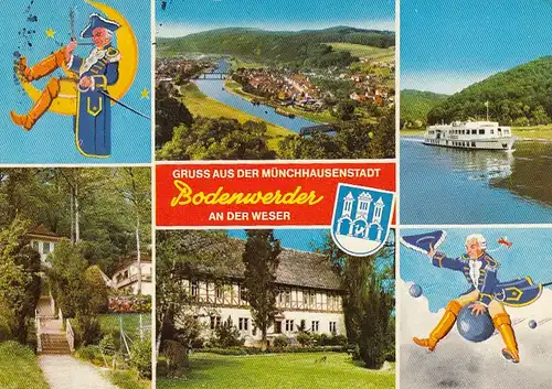 Münchhausenstadt Bodenwerder/Weser, Mehrbildkarte gl1978 G2673
