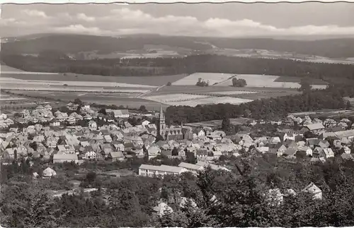 Bad Driburg, Blick von der Iburg, mit Kurviertel gl1961 G2686