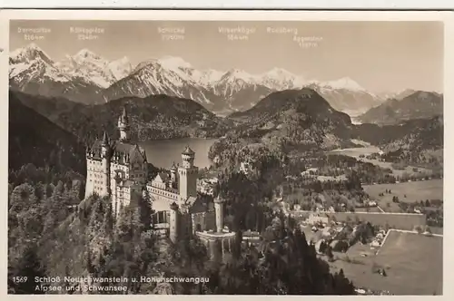 Schloss Neuschwanstein und Hohenschwangau ,Alpsee und Schwansee ngl G3609
