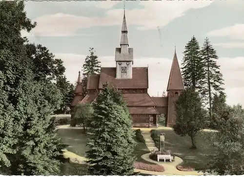 Hahnenklee-Bockswiese, Oberharz, Gustav-Adolf-Kirche gl1961 G2280