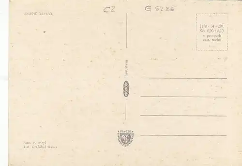 Sklene Teplice ngl G5236