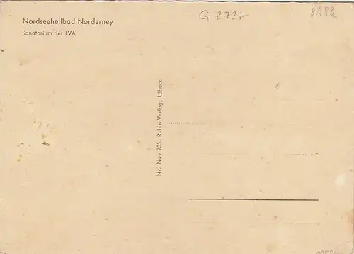 Nordseebad Norderney, LSanatorium der LVA ngl G2737