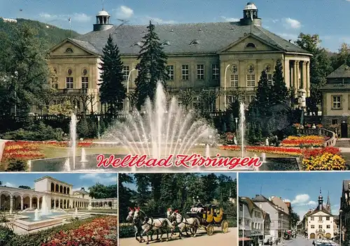 Bad Kissingen, Mehrbildkarte gl1974 G5494