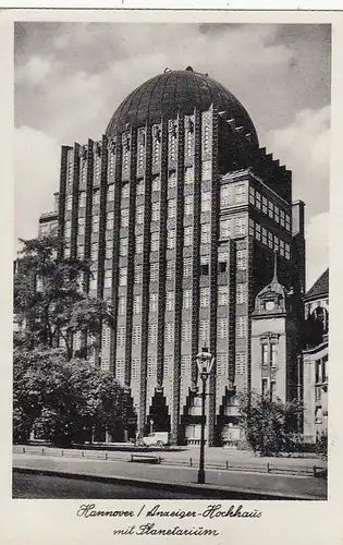 Hannover, Anzeiger-Hochhaus und Planetarium gl1940 G2754