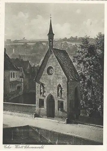 Calw, Schwarzwald, Brückkapelle (?) ngl G3645