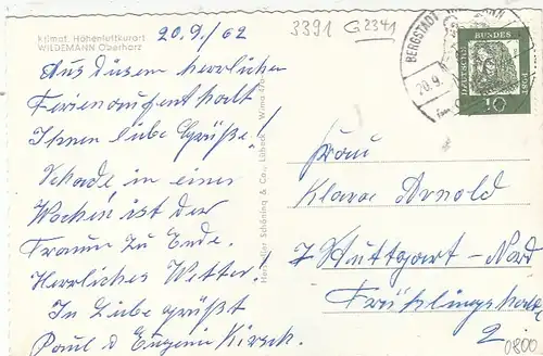 Wildemann, Oberharz, Teilansicht gl1962 G2341