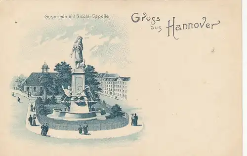Hannover, Goseriede mit Nicolai-Capelle ngl G2792