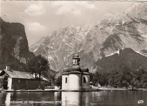 Königssee, St.Batholomä mit Watzmann Ostwand ngl G3683